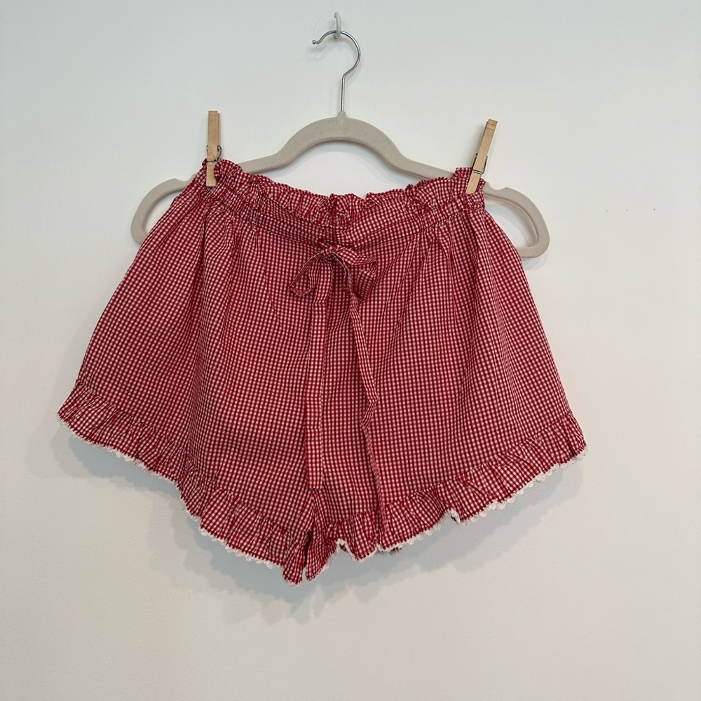 Doen gingham set Tennessee top and Luella shorts